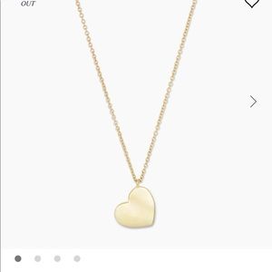 Never worn Gorjana gold heart necklace